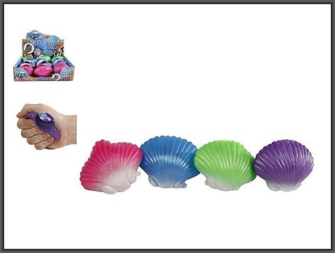 Gniotek Hipo Muszla z syrenką do ściskania 8x7cm 3-kolory (620947) Gniotek Hipo Muszla z syrenką do ściskania 8x7cm 3-kolory (620947)