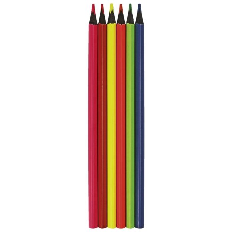 Kredki ołówkowe Fun&Joy trójkątne 6 kol. 6 kol. Kredki ołówkowe Fun&Joy trójkątne 6 kol. 6 kol.