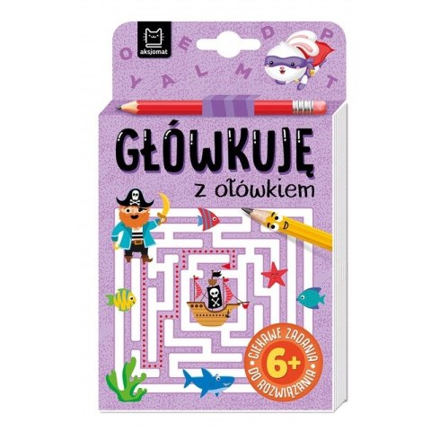 Książeczka edukacyjna Aksjomat "Główkuję z ołówkiem" 6+ Książeczka fioletowa Książeczka edukacyjna Aksjomat "Główkuję z ołówkiem" 6+ Książeczka fioletowa