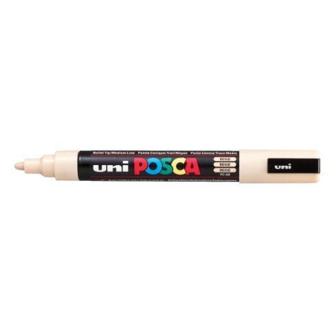 Marker specjalistyczny Uni Posca, beżowy 1,8-2,5mm okrągła końcówka (PC-5M) Marker specjalistyczny Uni Posca, beżowy 1,8-2,5mm okrągła końcówka (PC-5M)