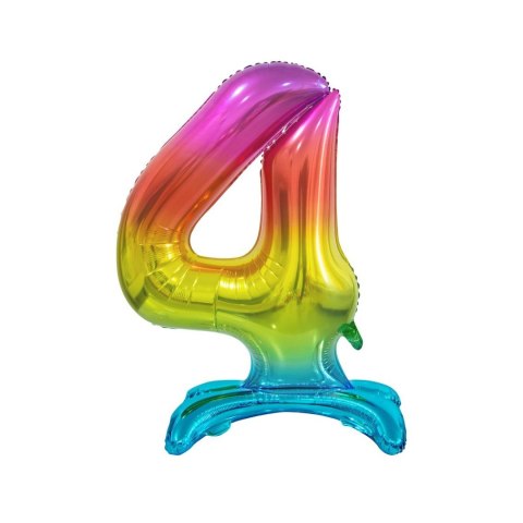 Balon gumowy Godan Beauty&Charm cyfra stojąca tęczowa tęczowa 30cal (BC-AST4) Balon gumowy Godan Beauty&Charm cyfra stojąca tęczowa tęczowa 30cal (BC-AST4)