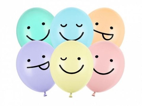 Balon gumowy Partydeco Buźki, mix (1 op. / 6 szt.) mix 300mm (SB14P-313-000-6) Balon gumowy Partydeco Buźki, mix (1 op. / 6 szt.) mix 300mm (SB14P-313-000-6)