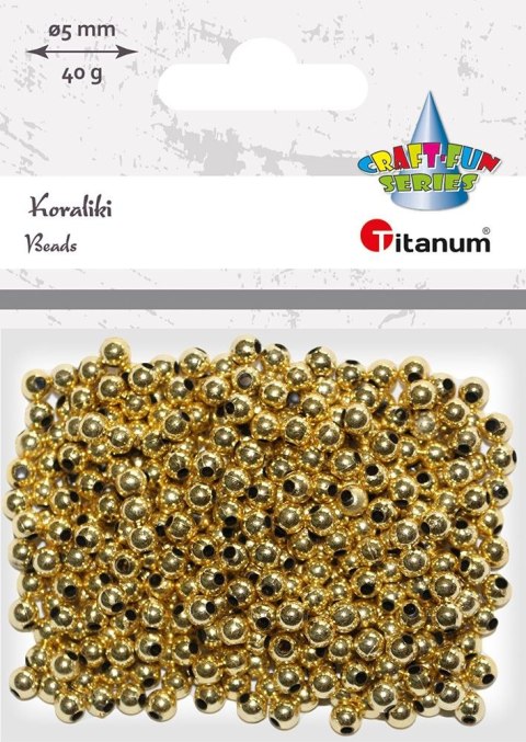 Koraliki kreatywne Titanum Craft-Fun Series złote (XBL01) Koraliki kreatywne Titanum Craft-Fun Series złote (XBL01)