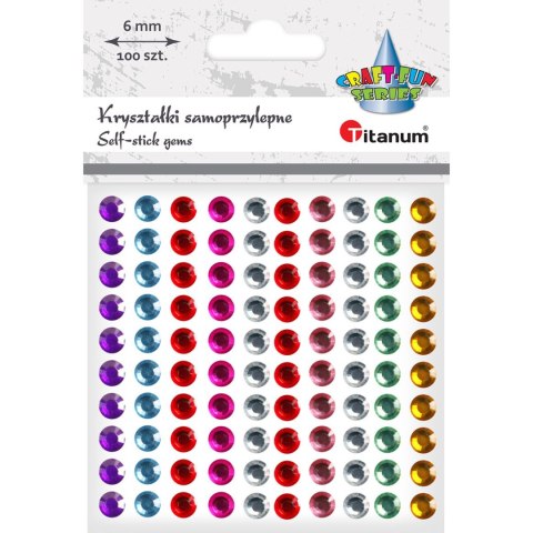Kryształki Titanum Craft-Fun Series samoprzylepne 100 szt mix (EB882) Kryształki Titanum Craft-Fun Series samoprzylepne 100 szt mix (EB882)