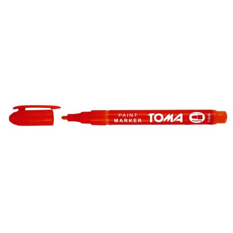 Marker olejowy Toma, czerwony 1,5mm okrągła końcówka Marker olejowy Toma, czerwony 1,5mm okrągła końcówka
