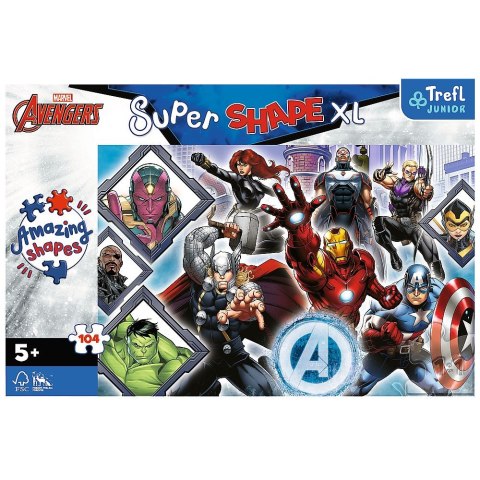 Puzzle Trefl Avengers XL Twoi ulubieni Avengersi 104 el. (50018) Puzzle Trefl Avengers XL Twoi ulubieni Avengersi 104 el. (50018)