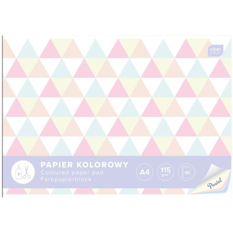 Zeszyt papierów kolorowych Interdruk A4 115g 10k (5902277294166) Zeszyt papierów kolorowych Interdruk A4 115g 10k (5902277294166)