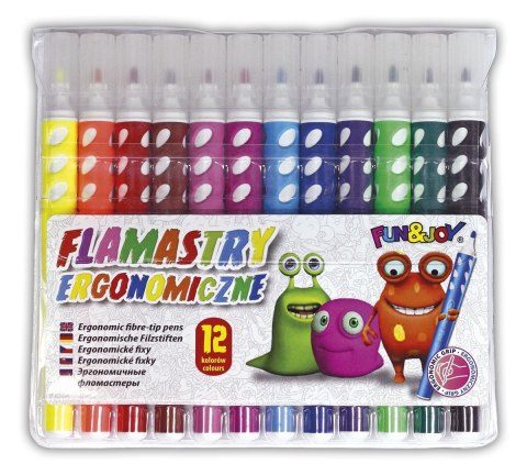 Flamaster Fun&Joy okrągłe 12 kol. (FJ-218A-12) Flamaster Fun&Joy okrągłe 12 kol. (FJ-218A-12)