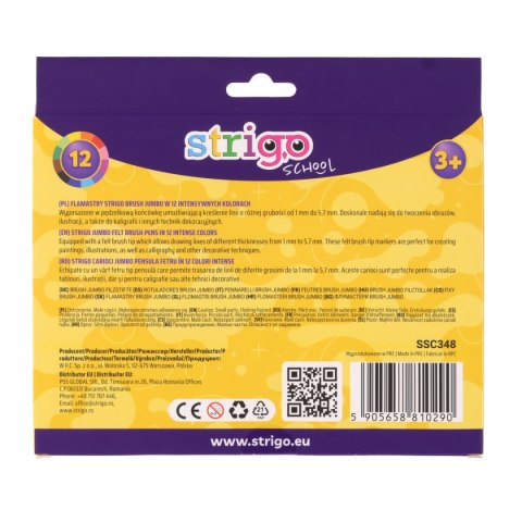 Flamaster Strigo Brush Jumbo 590565881090 12 kol. (SSC348) Flamaster Strigo Brush Jumbo 590565881090 12 kol. (SSC348)
