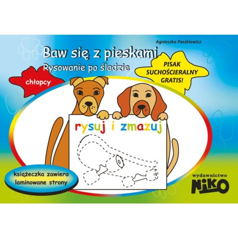 Książeczka edukacyjna BAW SIĘ Z PIESKAMI RYSOWANIE PO ŚLADZIE (NIKO0026) Książeczka edukacyjna BAW SIĘ Z PIESKAMI RYSOWANIE PO ŚLADZIE (NIKO0026)