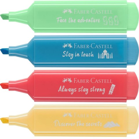 Zakreślacz Faber Castell Pastelowy 4 kol., mix 1,0-5,0mm (254625 FC) Zakreślacz Faber Castell Pastelowy 4 kol., mix 1,0-5,0mm (254625 FC)