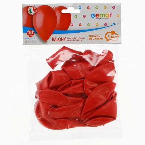 Balon gumowy Godan BALON PASTEL pastelowy czerwona 10cal (G90/45/10) Balon gumowy Godan BALON PASTEL pastelowy czerwona 10cal (G90/45/10)