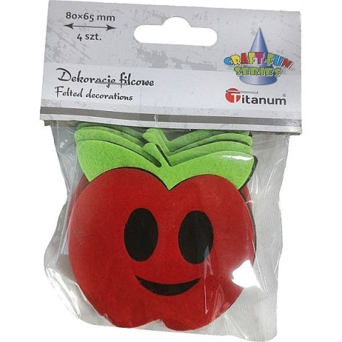 Ozdoba filcowa Titanum Craft-Fun Series Jabłka (3636) Ozdoba filcowa Titanum Craft-Fun Series Jabłka (3636)