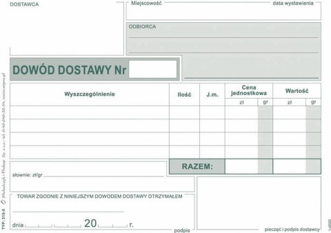 Druk samokopiujący Michalczyk i Prokop S wiel. A6 80k. (315-5) Druk samokopiujący Michalczyk i Prokop S wiel. A6 80k. (315-5)