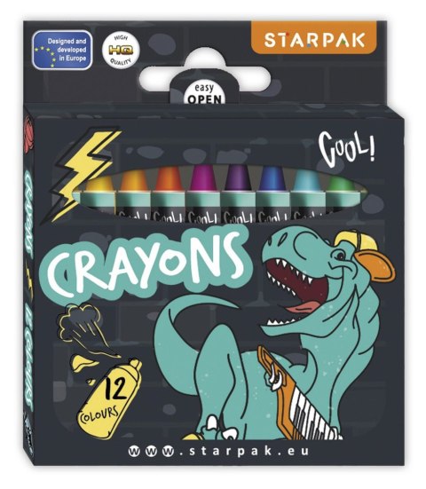 Kredki ołówkowe Starpak Dino 12 kol. (536296) Kredki ołówkowe Starpak Dino 12 kol. (536296)