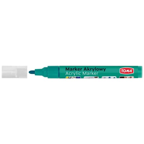 Marker specjalistyczny Toma akrylowy-zielony, zielony 2,5mm okrągła końcówka (TO-402) Marker specjalistyczny Toma akrylowy-zielony, zielony 2,5mm okrągła końcówka (TO-402)