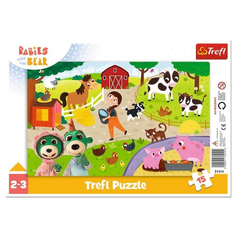 Puzzle Trefl Urocze bobaski 15 el. (31414) Puzzle Trefl Urocze bobaski 15 el. (31414)