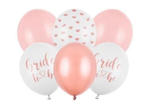 Balon gumowy Partydeco Bride to be, mix mix 300mm (SB14P-328-000-6) Balon gumowy Partydeco Bride to be, mix mix 300mm (SB14P-328-000-6)