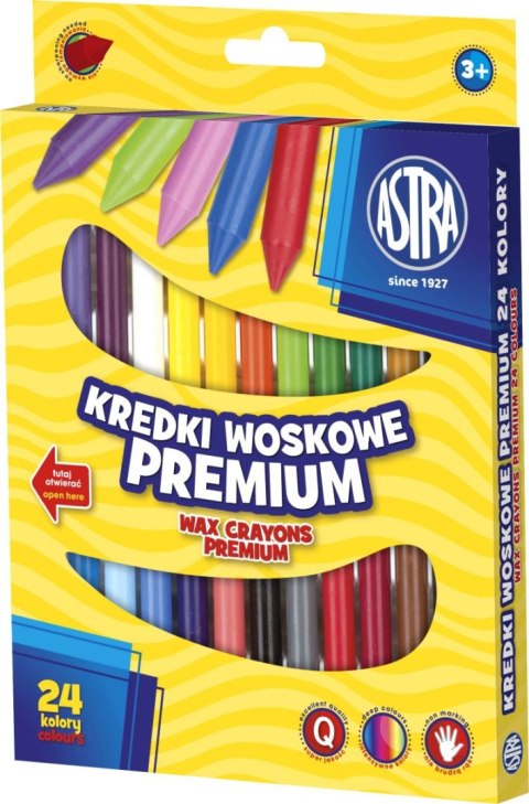 Kredki świecowe Astra 24 kol. (316111003) Kredki świecowe Astra 24 kol. (316111003)
