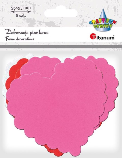 Ozdoba piankowa Titanum Craft-Fun Series piankowe Serce (4646) Ozdoba piankowa Titanum Craft-Fun Series piankowe Serce (4646)