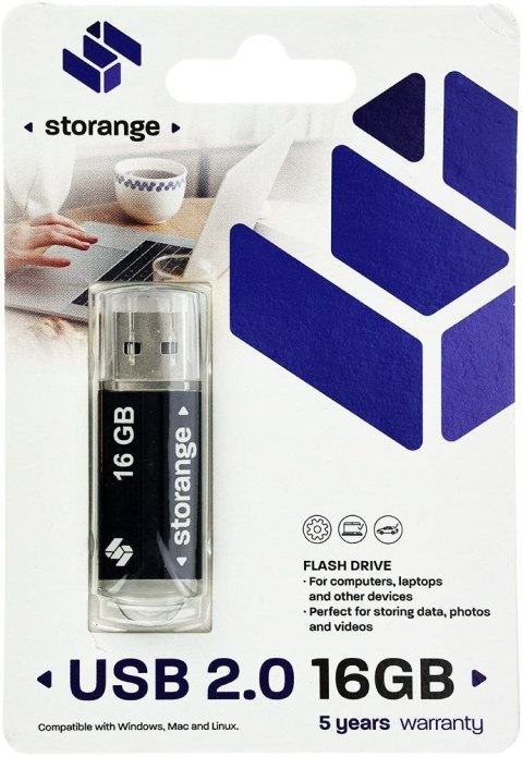Pendrive Storange black 16GB (STORANPEN16GBBK2.0) Pendrive Storange black 16GB (STORANPEN16GBBK2.0)
