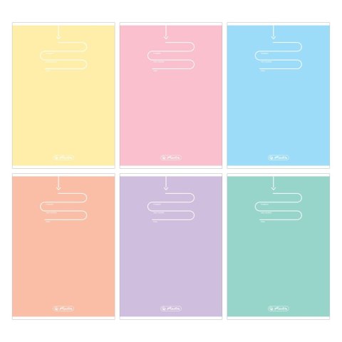 Zeszyt Herlitz Pastel Color Blocking A5 32k. 70g krata (9583022) Zeszyt Herlitz Pastel Color Blocking A5 32k. 70g krata (9583022)