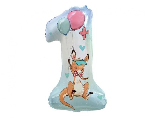 Balon foliowy Godan Cyfra 1 - Kangurek, 77 cm (FG-HSKG) Balon foliowy Godan Cyfra 1 - Kangurek, 77 cm (FG-HSKG)