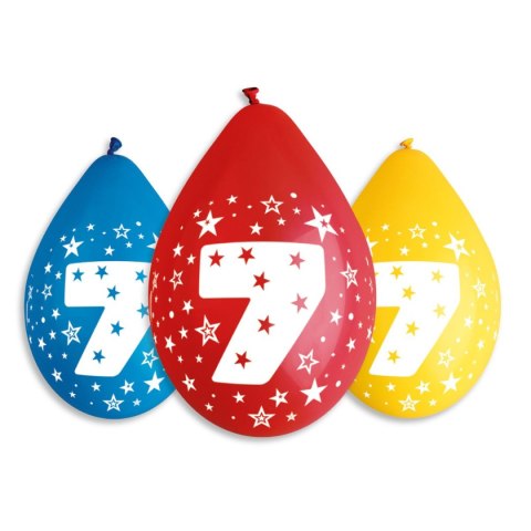 Balon gumowy Godan Z nadrukiem pastelowy nr 7 5 szt. wiszące pastelowy (GS110) Balon gumowy Godan Z nadrukiem pastelowy nr 7 5 szt. wiszące pastelowy (GS110)
