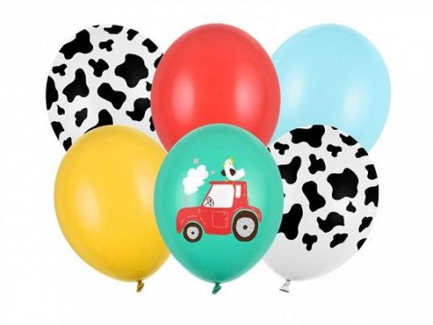 Balon gumowy Partydeco Farma, mix (1 op. / 6 szt.) mix 300mm (SB14P-319-000-6) Balon gumowy Partydeco Farma, mix (1 op. / 6 szt.) mix 300mm (SB14P-319-000-6)