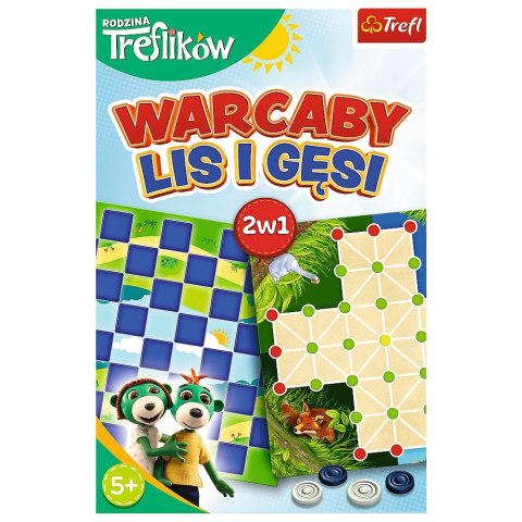 Gra planszowa Trefl Rodzina Treflików Rodzina Treflików Warcaby, lis i gęsi (02301) Gra planszowa Trefl Rodzina Treflików Rodzina Treflików Warcaby, lis i gęsi (02301)