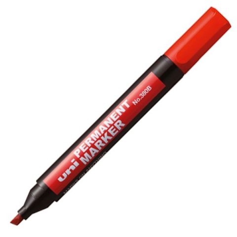 Marker permanentny Uni, czerwony 1,0-3,0mm okrągła końcówka (NO-320F) Marker permanentny Uni, czerwony 1,0-3,0mm okrągła końcówka (NO-320F)