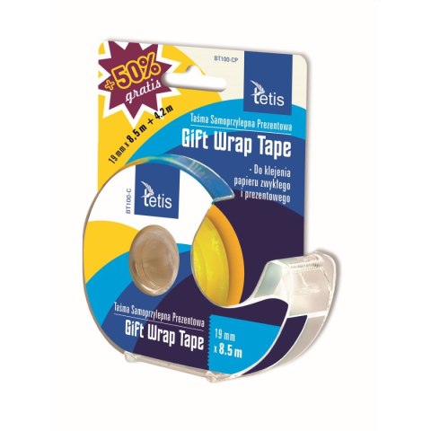 Podajnik do taśmy Tetis taśma klejąca przezroczysty (BT100-CP) Podajnik do taśmy Tetis taśma klejąca przezroczysty (BT100-CP)