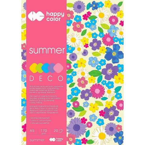 Zeszyt papierów kolorowych Happy Color A5 170g 20k (3817 1520-120) Zeszyt papierów kolorowych Happy Color A5 170g 20k (3817 1520-120)