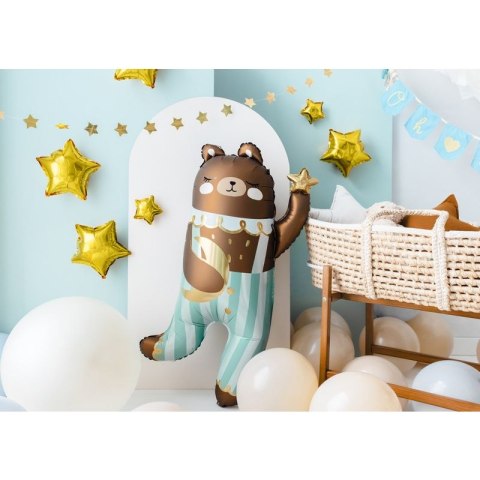 Balon foliowy Partydeco Miś, 72x104 cm 35cal (FB201) Balon foliowy Partydeco Miś, 72x104 cm 35cal (FB201)