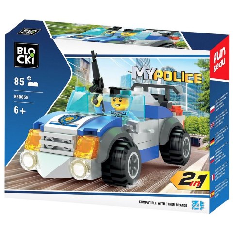Klocki plastikowe Icom Blocki My Police 2 w 1 85 element. (KB0658) Klocki plastikowe Icom Blocki My Police 2 w 1 85 element. (KB0658)
