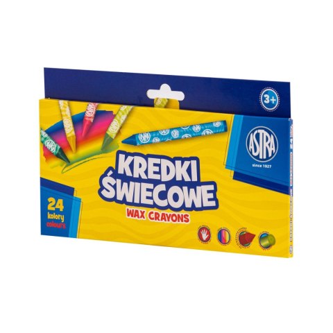 Kredki świecowe Astra 24 kol. (316023008) Kredki świecowe Astra 24 kol. (316023008)