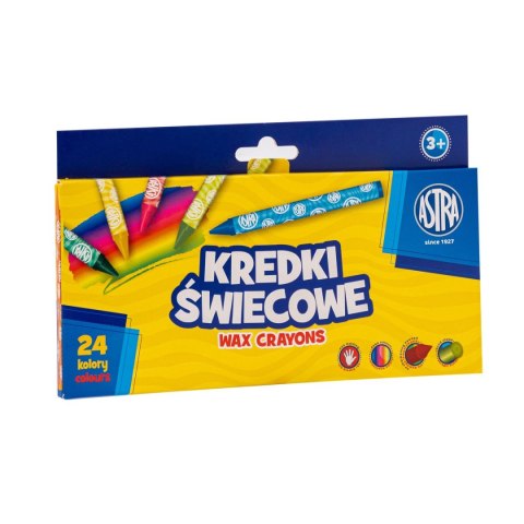 Kredki świecowe Astra 24 kol. (316023008) Kredki świecowe Astra 24 kol. (316023008)