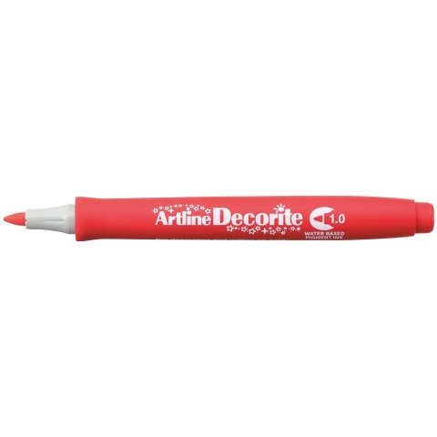 Marker permanentny Artline decorite, czerwony 1,0mm pędzelek końcówka (AR-033 2 2) Marker permanentny Artline decorite, czerwony 1,0mm pędzelek końcówka (AR-033 2 2)