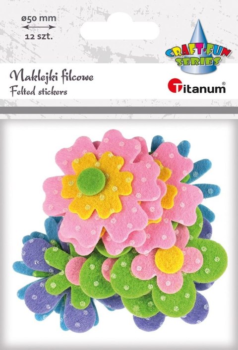 Naklejka (nalepka) Titanum Craft-Fun Series filcowa 3D kwiaty (M-02) Naklejka (nalepka) Titanum Craft-Fun Series filcowa 3D kwiaty (M-02)
