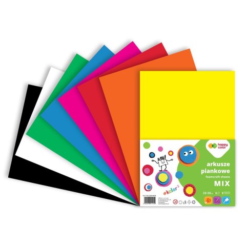 Arkusz piankowy Happy Color (HA 7130 2030-MIX8) Arkusz piankowy Happy Color (HA 7130 2030-MIX8)