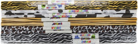 Bibuła marszczona Fun&Joy marszczona zwierzęta mix 500mm x 2000mm Bibuła marszczona Fun&Joy marszczona zwierzęta mix 500mm x 2000mm