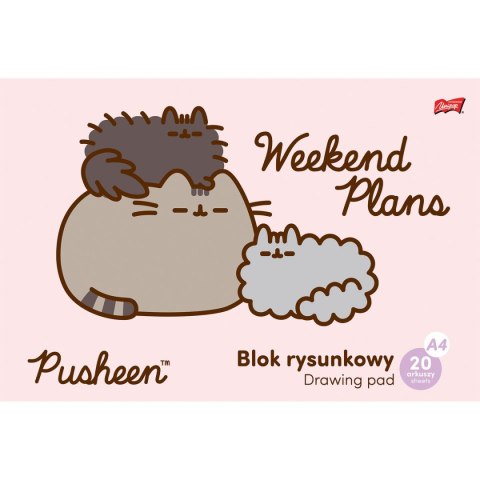 Blok rysunkowy Unipap Pusheen A4 biały 20k Blok rysunkowy Unipap Pusheen A4 biały 20k