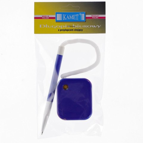 Długopis z przylepcem Kamet, niebieski (K-1107) Długopis z przylepcem Kamet, niebieski (K-1107)