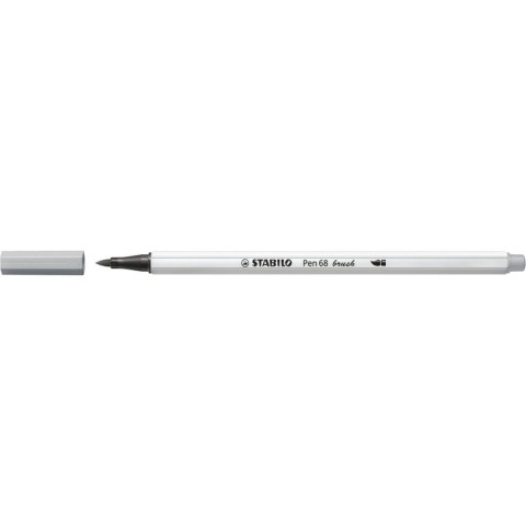Flamaster Stabilo Pen 68 brush szary zimny 1 kol. (568/95) Flamaster Stabilo Pen 68 brush szary zimny 1 kol. (568/95)