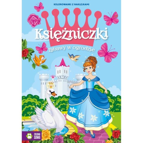 Książeczka edukacyjna Zielona Sowa Księżniczki. Zabawy w ogrodzie Książeczka edukacyjna Zielona Sowa Księżniczki. Zabawy w ogrodzie