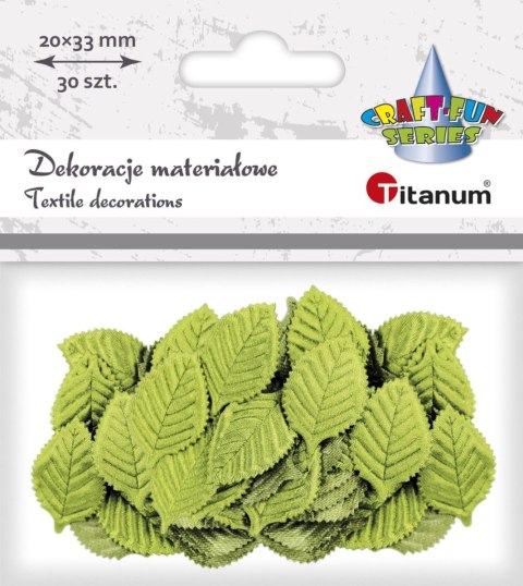 Listki materiałowe Titanum Craft-Fun Series zielone Listki materiałowe Titanum Craft-Fun Series zielone