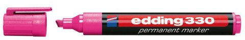 Marker permanentny Edding, różowy 1-5mm ścięta końcówka Marker permanentny Edding, różowy 1-5mm ścięta końcówka