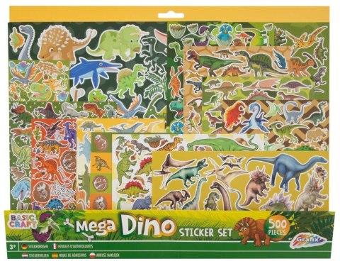 Naklejka (nalepka) Grafix Mega zestaw naklejek z dinozaurami 500 szt. 40 * 32 cm (100081) Naklejka (nalepka) Grafix Mega zestaw naklejek z dinozaurami 500 szt. 40 * 32 cm (100081)