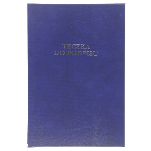 Teczka do podpisu Barbara A4 granatowy 12k. tektura pokryta folią (1822212) Teczka do podpisu Barbara A4 granatowy 12k. tektura pokryta folią (1822212)