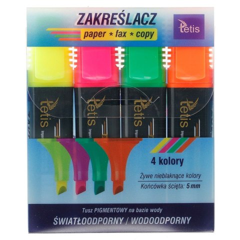 Zakreślacz Tetis, mix 5mm Zakreślacz Tetis, mix 5mm